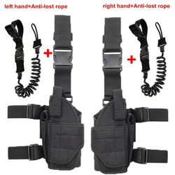 Universal Drop Leg Holster Adjustable Pistol Bag Tactical Gun Holster for 1911 9mm G 17 19 26 34 Right Hand Waist Gun Holster