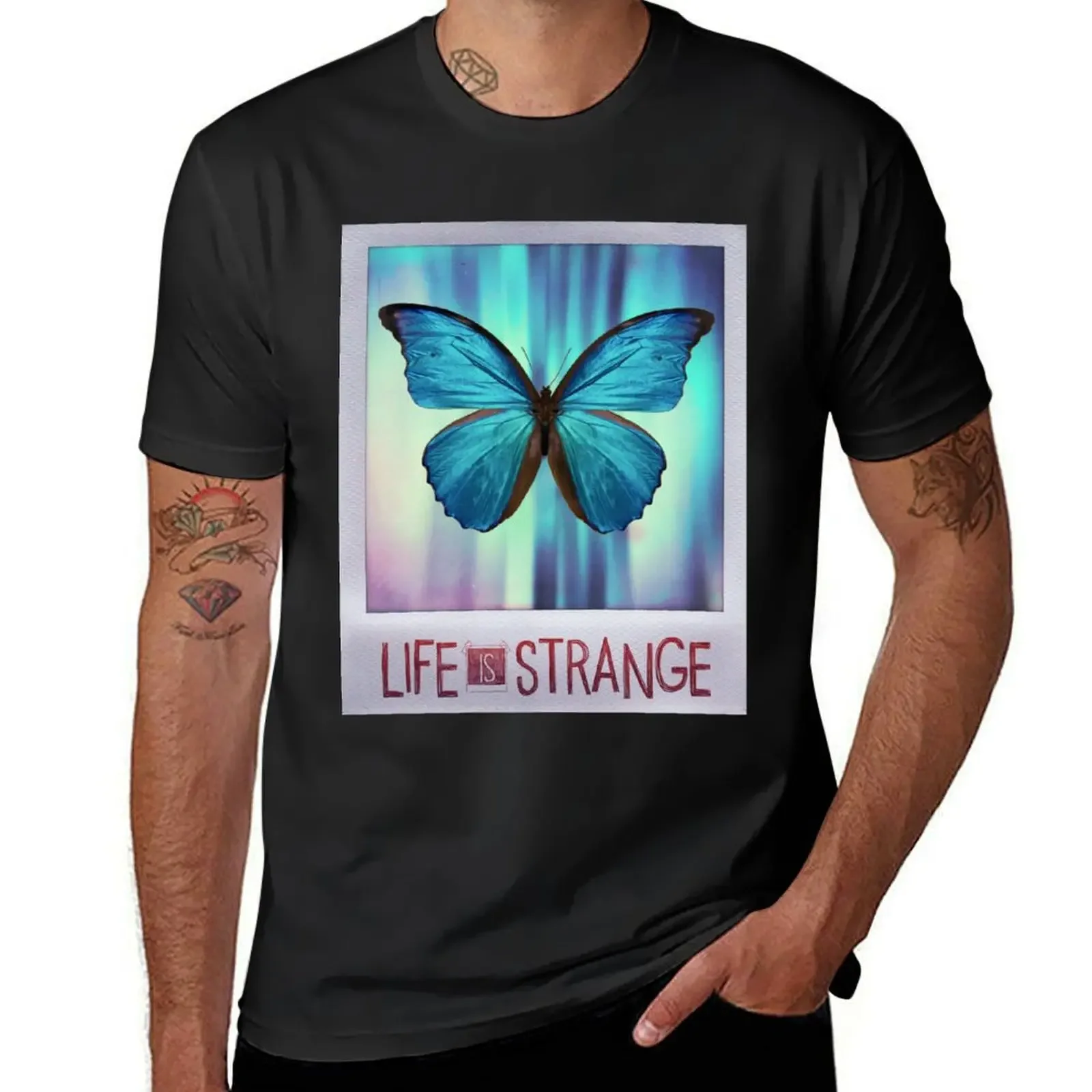 Life is Strange Butterfly Photo T-Shirt graphic t shirts quick drying custom t shirt custom shirt mens champion t shirts