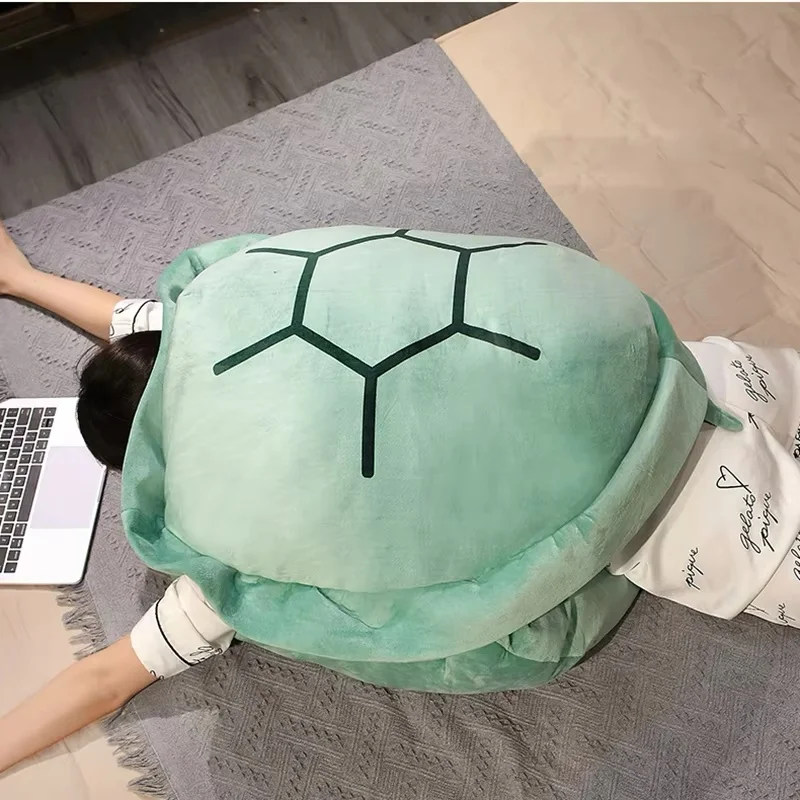 Cute Turtle Shell Costume Stuffed 70-90cm for Adults And Kids Fun Outfit Halloween Cosplay Party Green Blue Pink Creative Gift