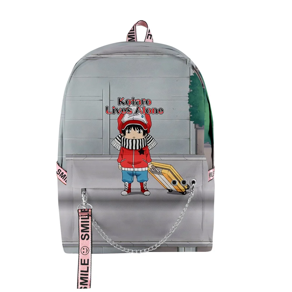 

Classic Popular Kotaro Lives Alone Anime 3D Print School Bags Unisex Oxford Waterproof Notebook multifunction Travel Backpacks