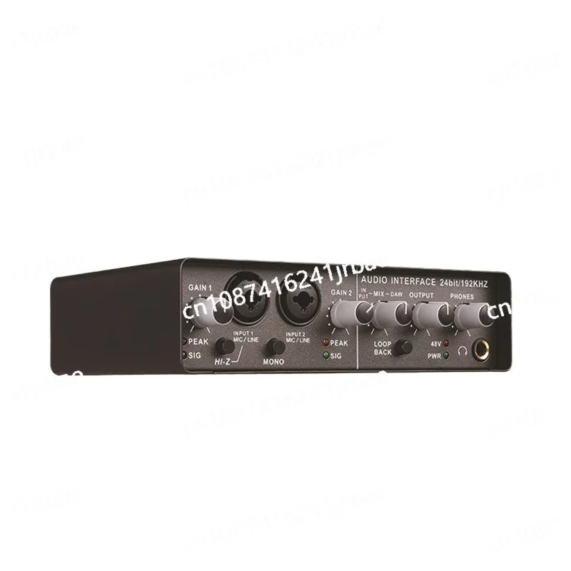 

Q-24 Professional Audio Sound Card with Electric Guitar Live Broadcast for Singing Computer PC Studio