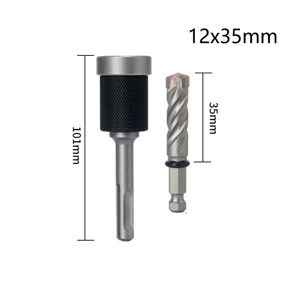 Round Shank for sds Hammer Drill Bit Split Design for Cement Brick Walls Precision for cross Anchor Bolt Structure Depth Limiter