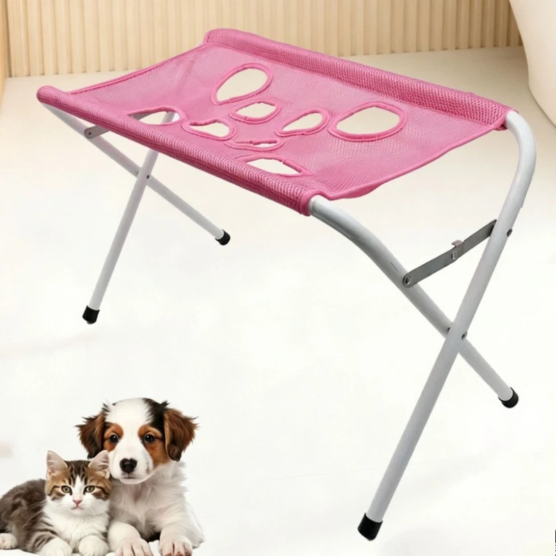 Foldable Breathable Mesh Pet Grooming Hammock Nail Trimming Anti-Bite Bathing Washing Drying for Small Dogs Cats Helper Supplies