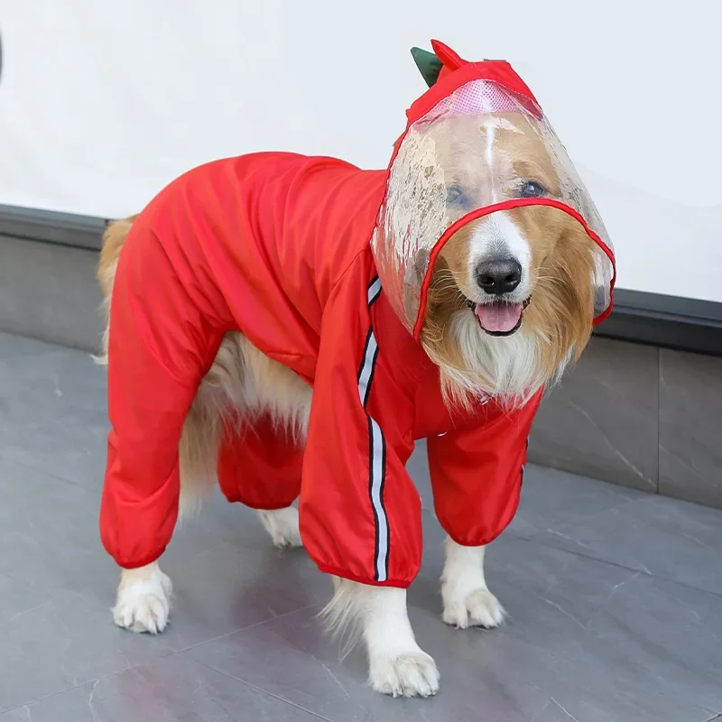 Retriever Dog Raincoats Golden Pet Dog Waterproof Clothes for Small Meduim Big Dog S M L Xl 2xl 5xl 6xl 7xl  Dogs Coat Rain Coat - view 6
