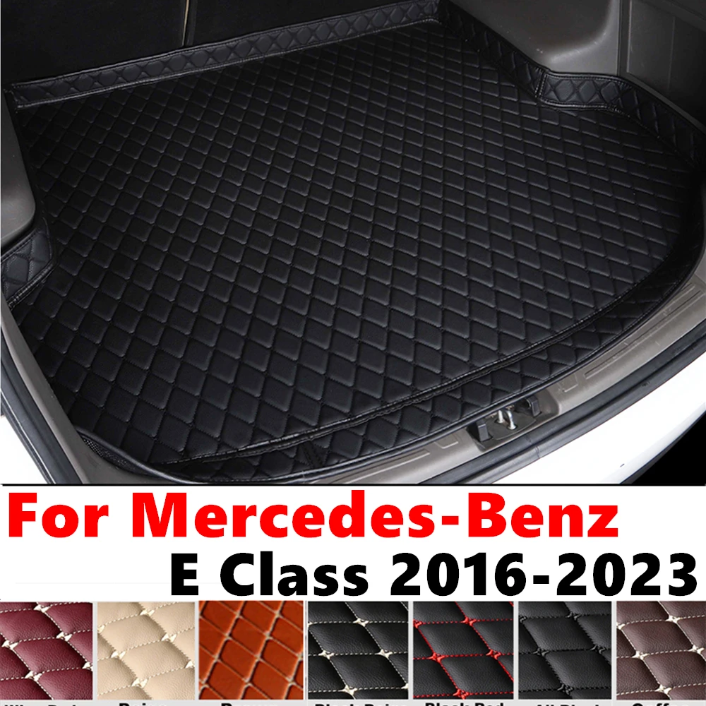 High Side Car trunk mat for Mercedes-Benz E Class 2023 2022 2021-2016 XPE Rear Cargo Protect Cover Liner Tail Boot luggage Pad