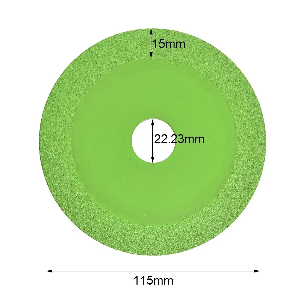 Disco da taglio per vetro 115/125mm Lama per sega per marmo diamantata Piastrelle in ceramica Giada Lama per lucidatura speciale Mola per brasatura