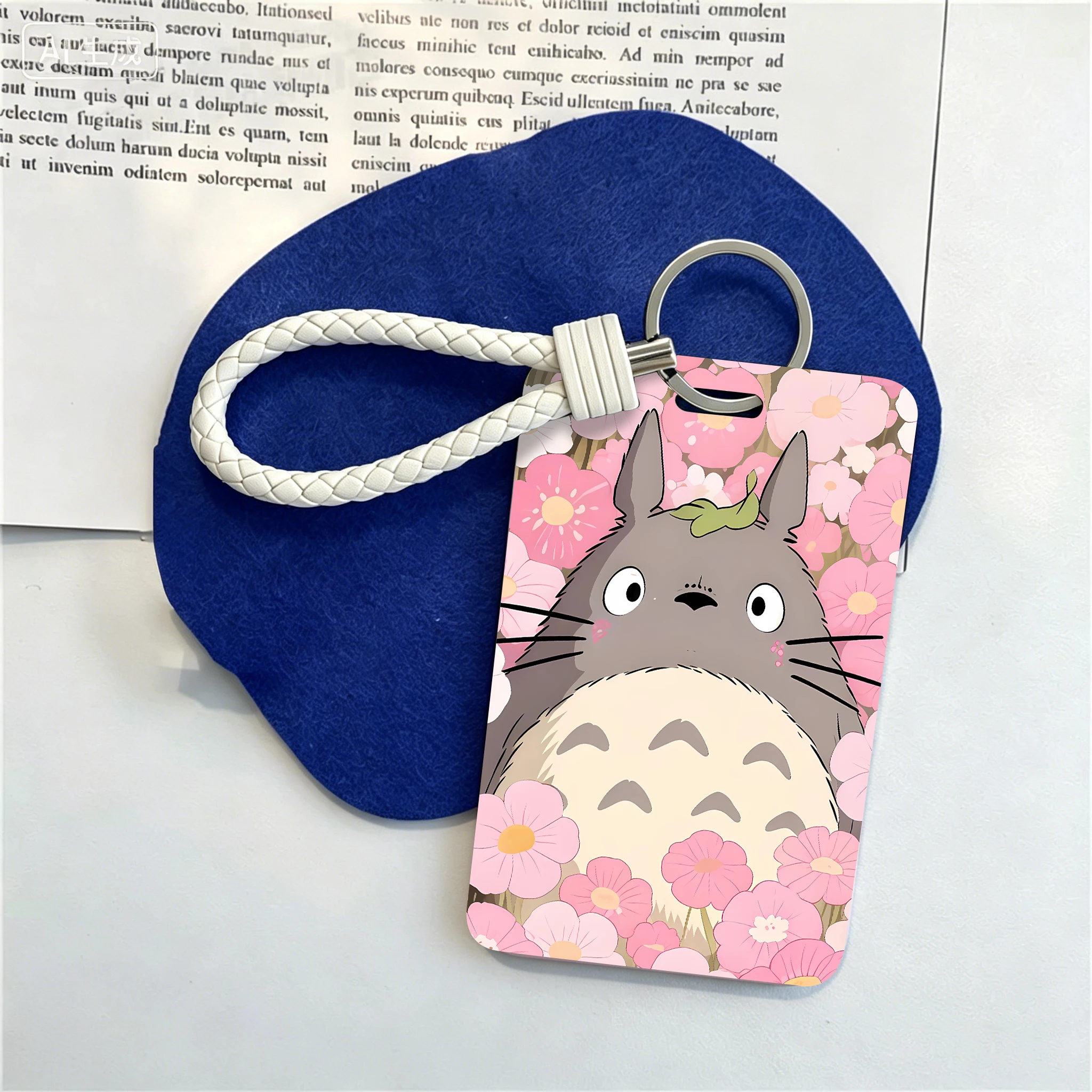 Totoro Card Luggage Label Cartoon Anime Kawaii Hang Tags Handbags Keychain Decorations Suitcase Baggage Tag Birthday Party Gift view 6