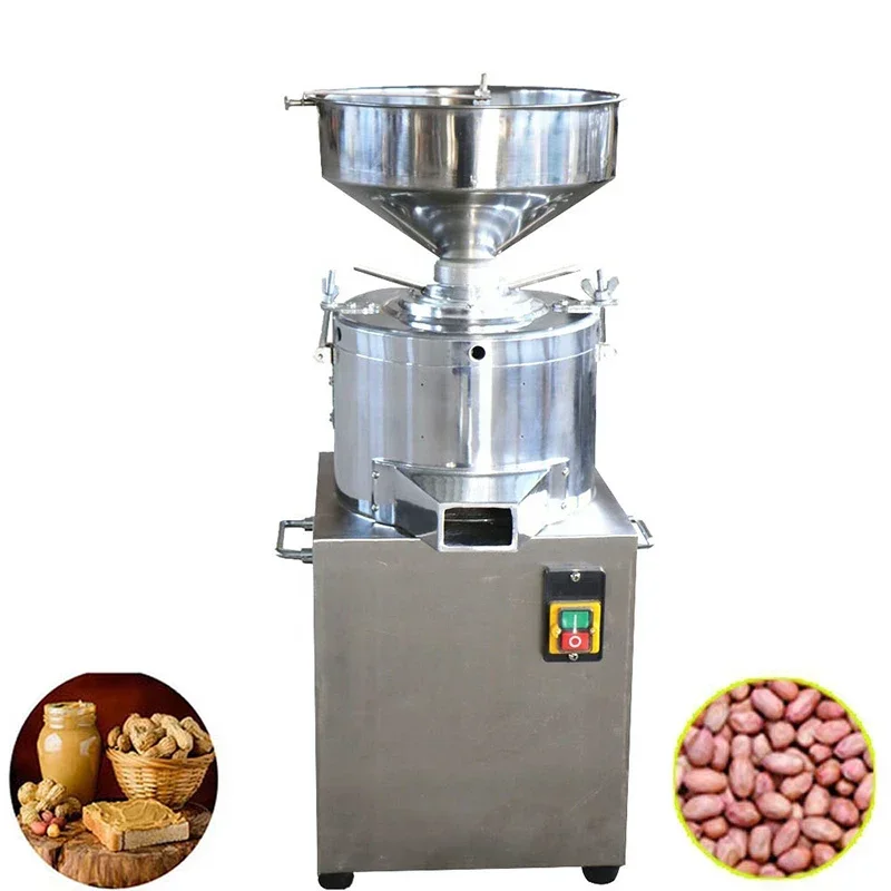 Vertical sesame paste machine 1500W small two-phase electric peanut butter machine automatic sesame paste grinder