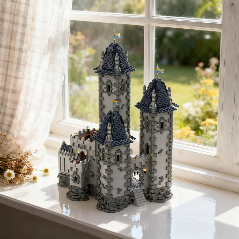 

10200pcs MOC De Trois Tours Castle Model Building Blocks Creative DIY Gift Display Decor Assemble Premium Adult Kids Desk Home