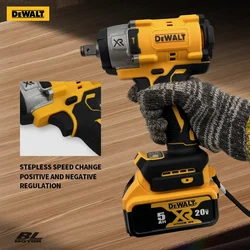 Dewalt Cordless Impact Wrench Electric Screwdriver 18V 20V Battery Brushless Driver Repair Power Tools with Battery Brushless