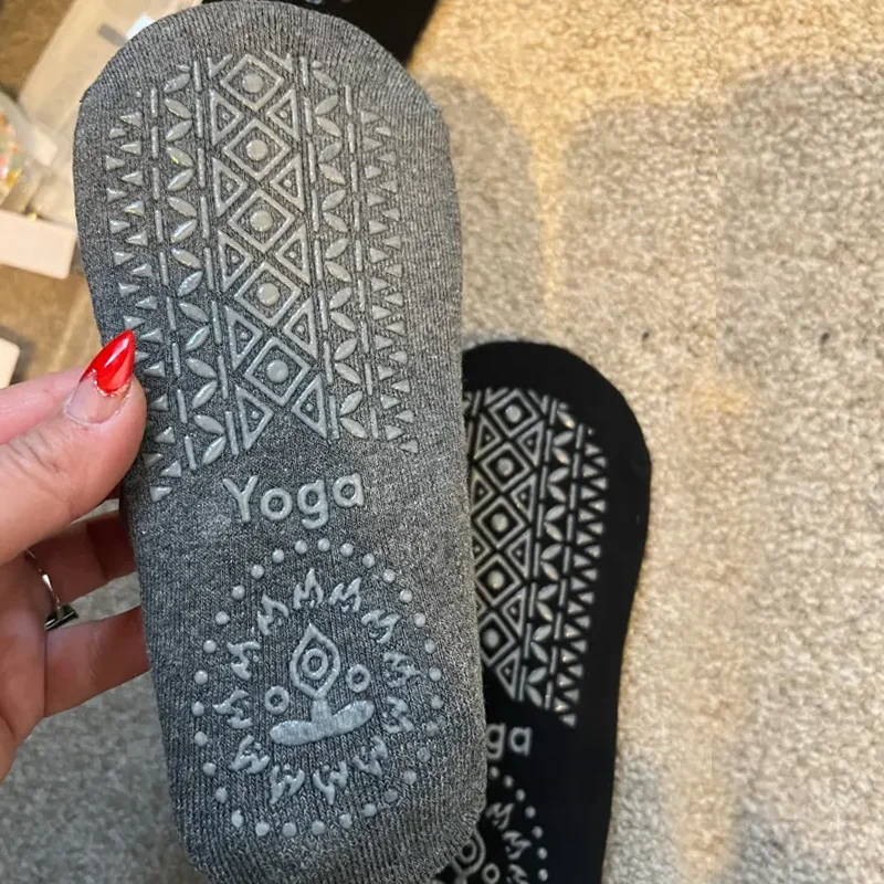 Women Men Yoga Socks Anti Slip Bandage Sports Ladies Girls Ballet Socks Dance Sock Slippers Yoga Socks Non Slip Acupressure Mat image 6