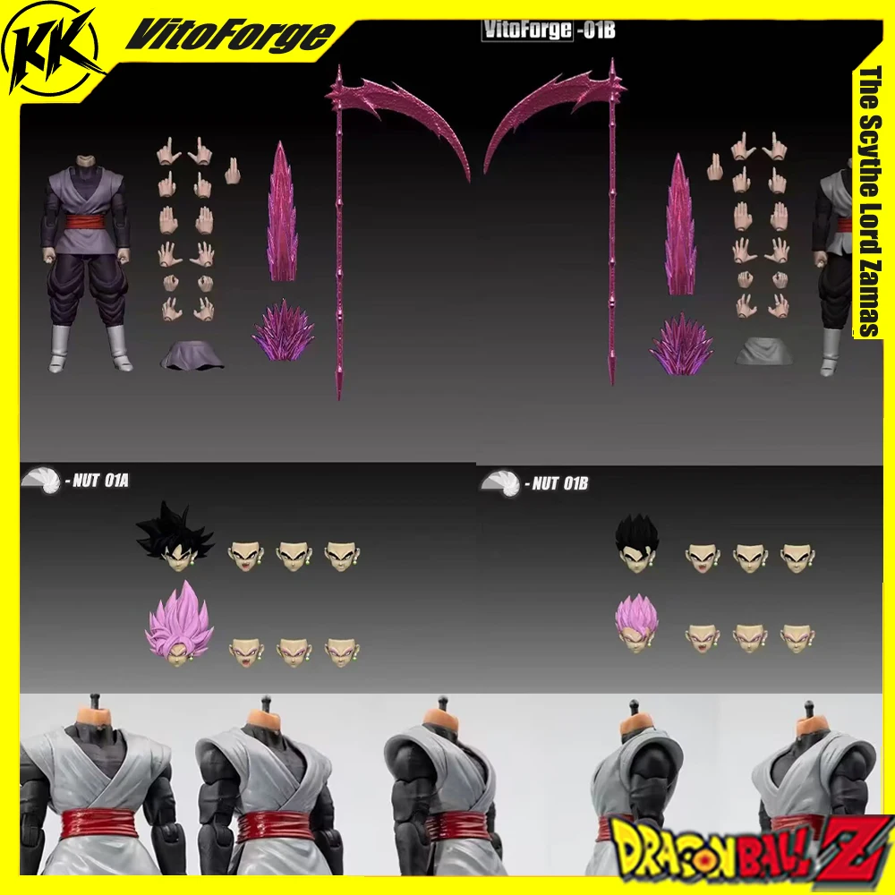 

НОВЫЙ набор экшн-фигурок VitoForge The Scythe Lord Zamas Dragon Ball Z Black Goku Super Saiyan, фигурка аниме-модель, игрушка, коллекционный подарок