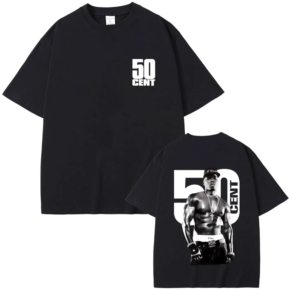 

Rapper 50 Cent T-shirts Summer Men Women Clothing Fashion Hip Hop Oversized T Shirt Unisex High Quality Cotton Short Sleeve Tops