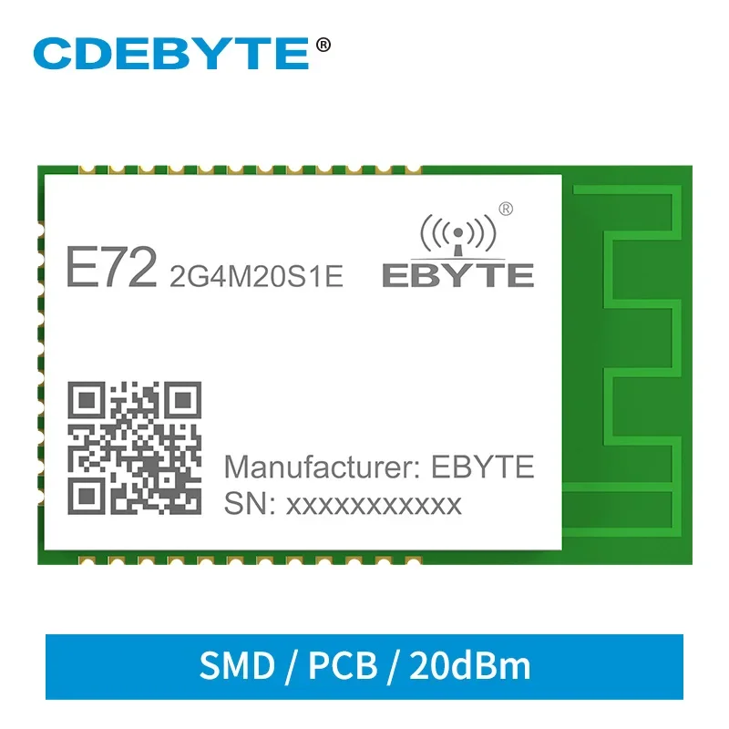 10pcs/lot CC2652P Wireless Module ZigBee Bluetooth 2.4Ghz 20dBm SoC Ebyte E72-2G4M20S1E Transceiver and Receiver PCB/IPX Antenna