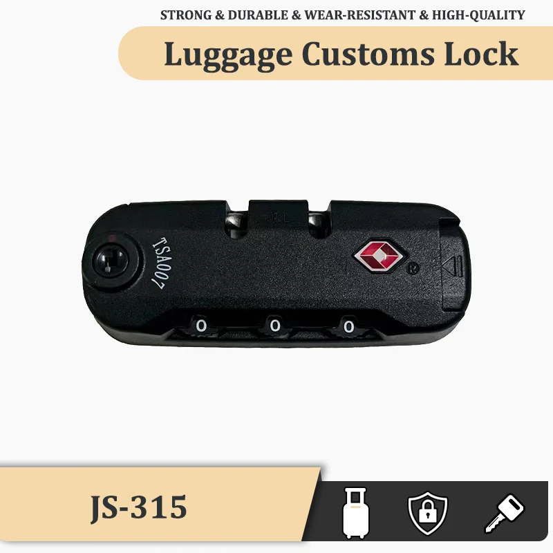 ل JS-315 قفل الأمتعة STSA007 قفل مجمع حقيبة تروللي بعجلات قفل جمركي + وظيفة قفل مجمع 2 في 1 الأمتعة الأصلية أ