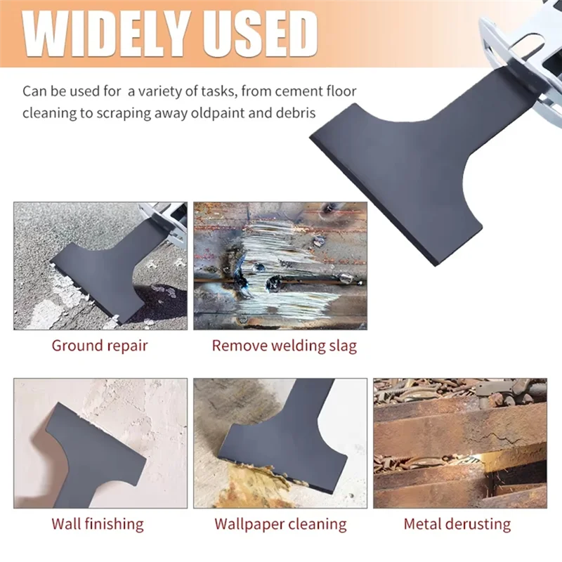 

AT05-Reciprocating Saw Spatula Brush Set Reciprocating Saw Shovel And Wire Brush For Removing Rust Dirt