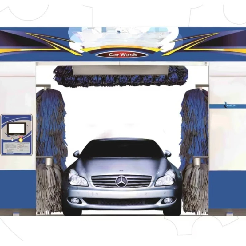 Robotic Automatic Car Washing Machine, Tunnel Mobile Vehicle Cleaner Equipped With Intelligent Manipulator