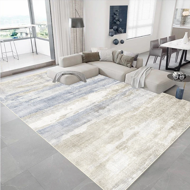 Abstract Nordic Style Carpet Living Room Decor Non-slip Easy Clean Rugs for Bedroom Large Area Sofa Side Floor Mat Customizable