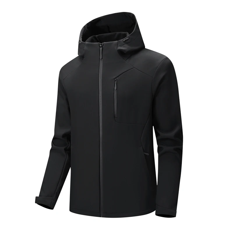 

Waterproof Soft Shell Jacket Windproof Breathable Waterproof Wear-resistant Couple's Jacket Hiking and Camping Hooded Jackets