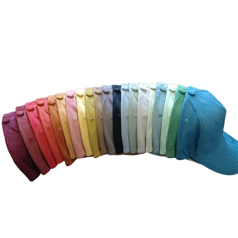 Fashion False Suede Baseball Caps For Men Women Autumn Winter Solid Retro Snapback Hip Hop Hat Unisex Street Adjustable Sun Caps