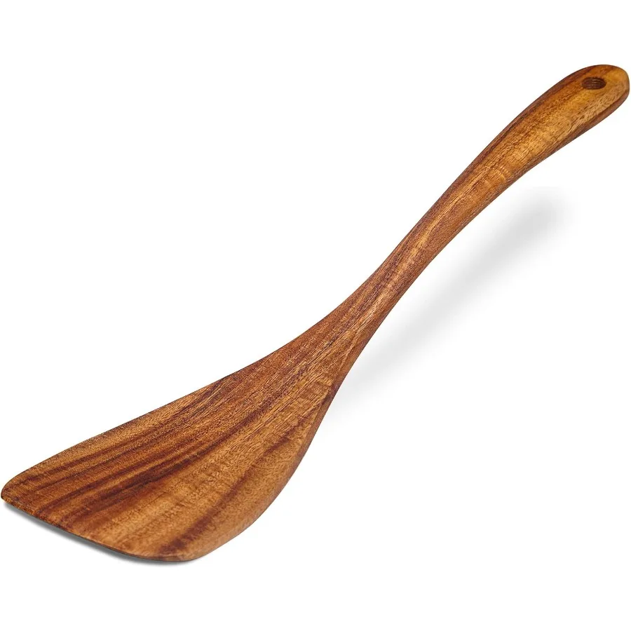 

Wooden Spatula Nonstick Turner Acacia Wood Right Long Handle Flat Frying Spatulas for Mother We Grandma Her Kitchen Gt Ideal C