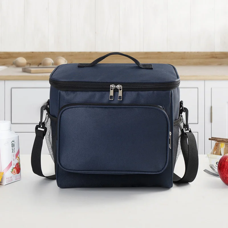 Large Capacity Waterproof Lunch Bag Portable Outdoor Picnic Food Ice Pack Insulated Bag Suitable for School and Work Bento Bag