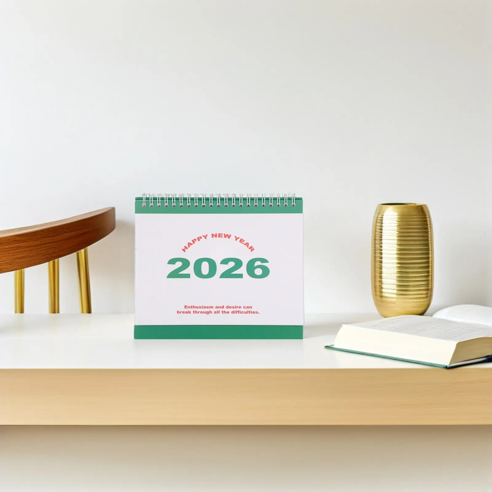 

2026 Desk Flip Calendar Minimalist Standing Monthly Planner Thick Paper Perfect for Teachers Professionals Small Desk Organizer