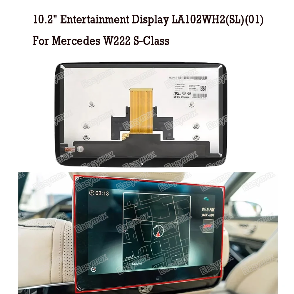 

LA102WH2-SL01 Display for Mercedes W222 S Class Rear Seat 10.2" Entertainment Screen LA102WH2(SL)(01)