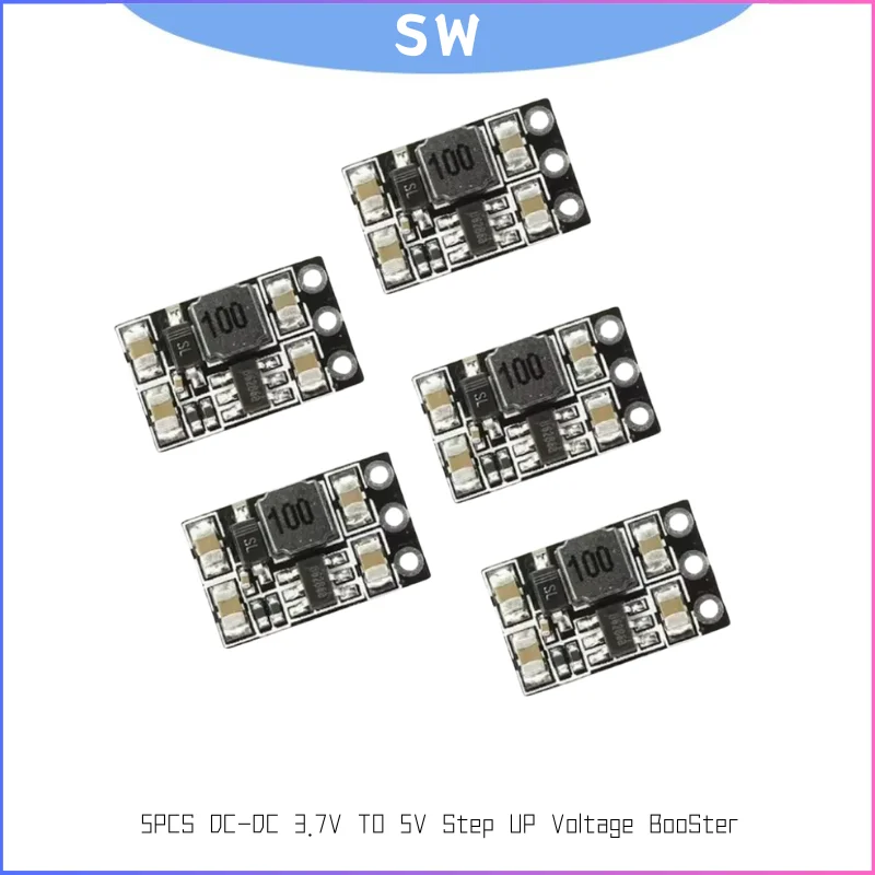 5 uds nuevo DC-DC 3,7 V a 5V regulador de refuerzo de voltaje Micro módulo de potencia para 1S cepillado FPV Tinywhoop Drones piezas de bricolaje