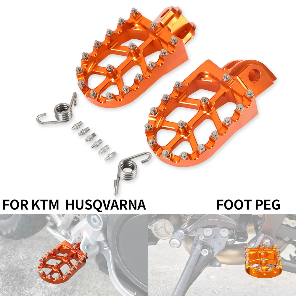 Reposapiés para motocicleta, estriberas para KTM SX, SXF, EXC, EXCF, XCF, XCW, XCFW, 65, 85, 125, 150, 250, 300, 350, 400, 450, 530, ADVENTURE