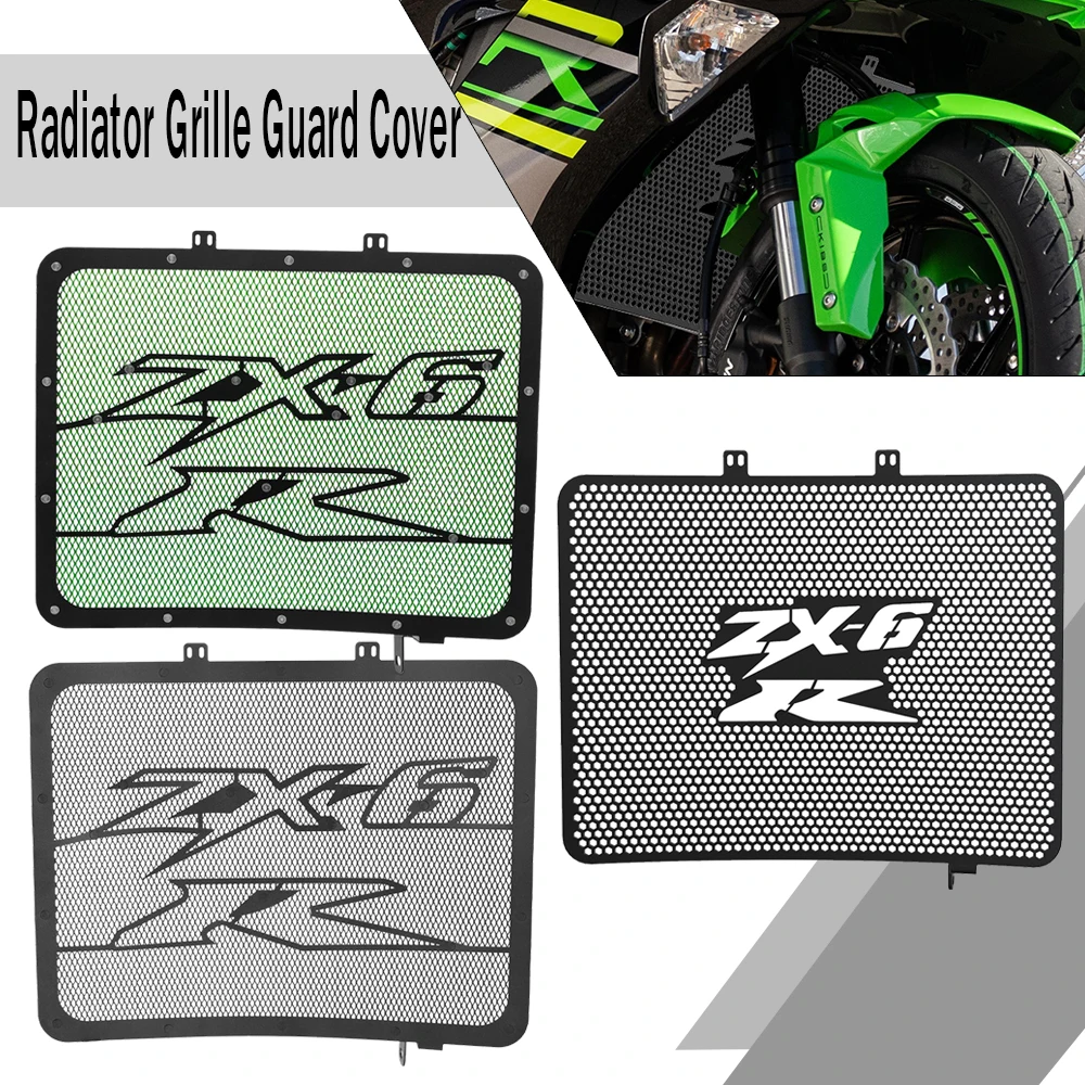 Motorcycle Radiator Grille Guard Covers Protector For Kawasaki Ninja ZX-6R 636 NINJA ZX636 2003 2004 ZX6R ZX6RR ZX-6rr ZX 6R 6RR