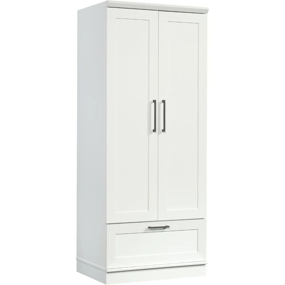 

HomePlus Wardrobe/Pantry cabinets, L: 29.06" x W: 20.95" x H: 71.18", Soft White finish