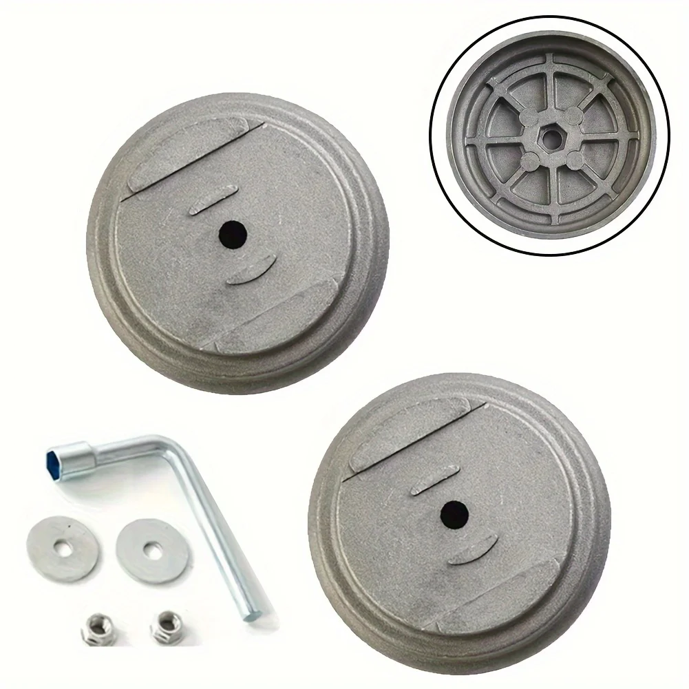 Picture 5: 7pcs electric lawn mower blade base set, sturdy replacement protective cover, gardening tool accessories