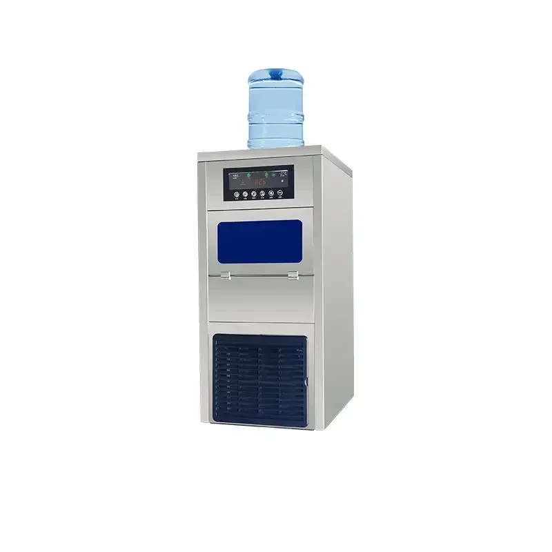 

2 in1 40KG Ice Cube Maker Machine Counter Top Built-In Water Dispenser Bottle ZBJ-40PFT