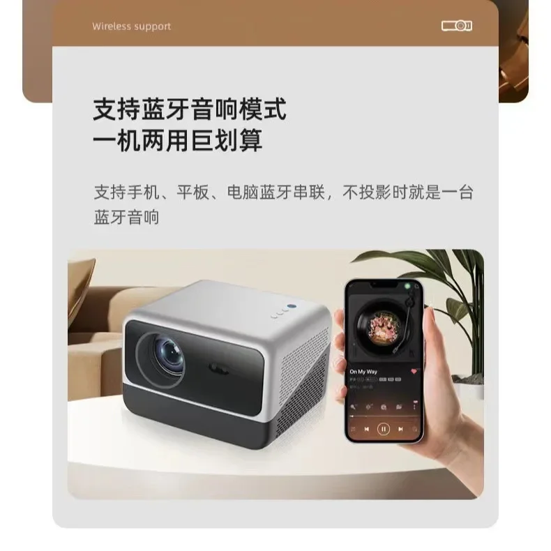 جهاز عرض N1 بسعر خاص لعام 2025 جهاز عرض أندرويد 11 مزدوج واي فاي بلوتوث 500 لومن LED جهاز عرض تركيز تصحيح شبه منحرف إلكتروني #5