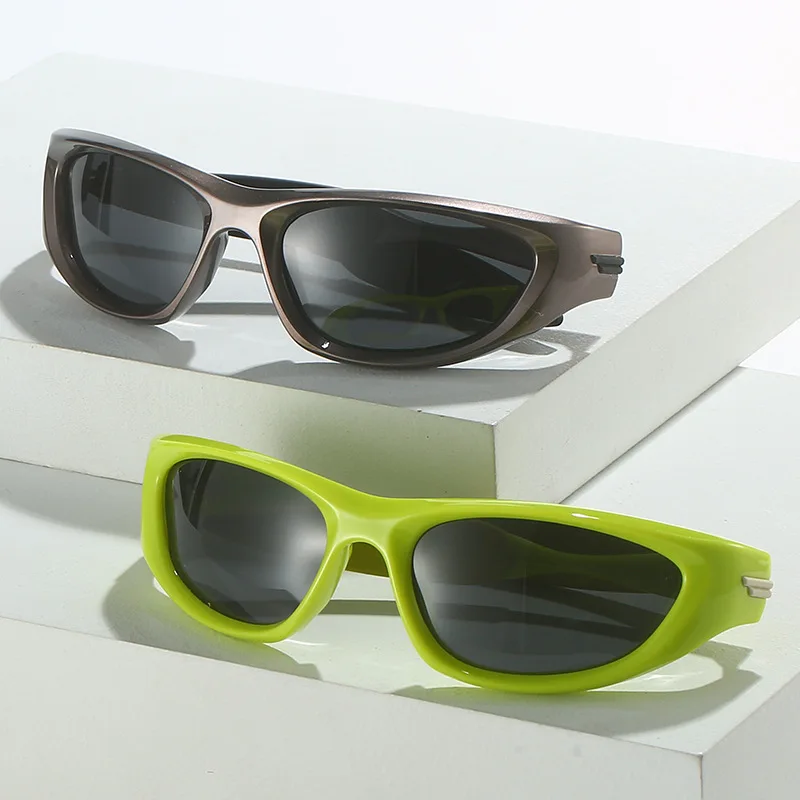 Y2K Wrap Sunglasses Autumn High Definition Polarized Sports Sunglasses Gradient Style for Men And Women