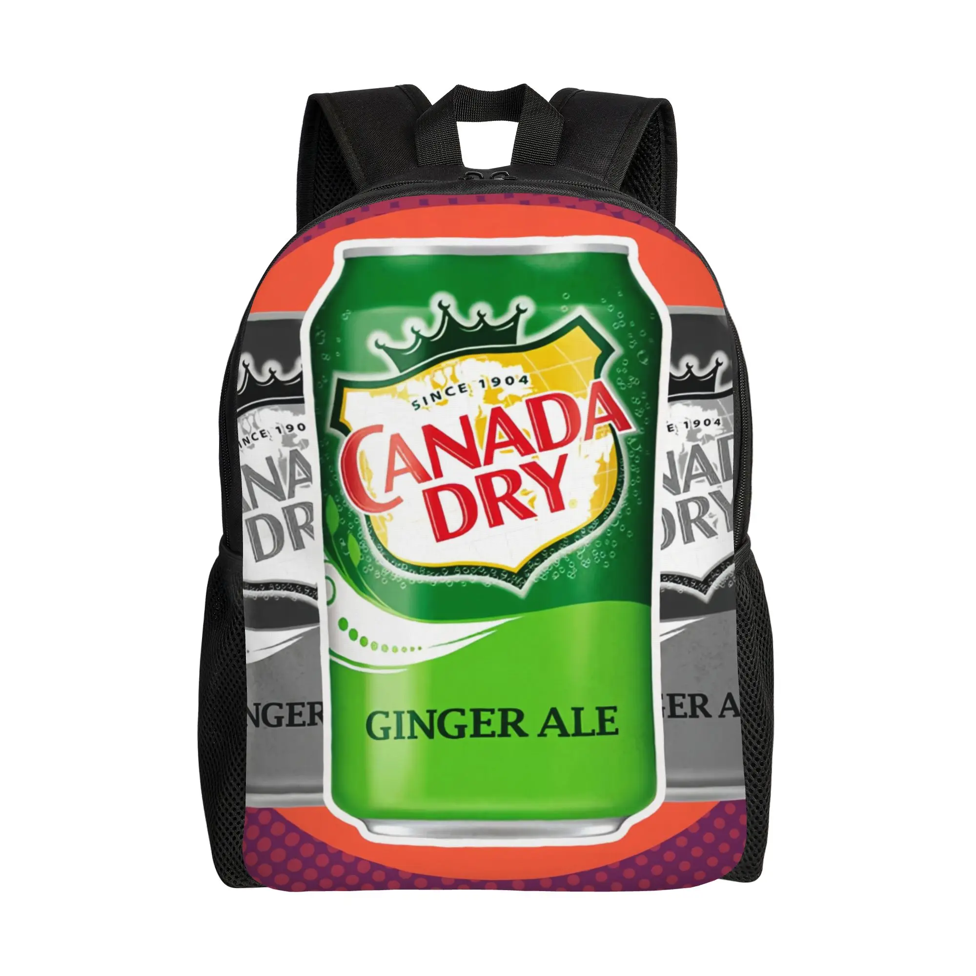 

cCanada Dry Ginger Ale Trio Can cCanada Dry Backpack Office Workers Daily Large Capacity Schoolbag Back To School Season