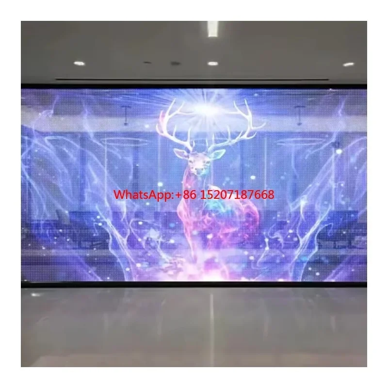 High Brightness Full Color Glass Window flexible led transparent film screen P10 screen led transparent