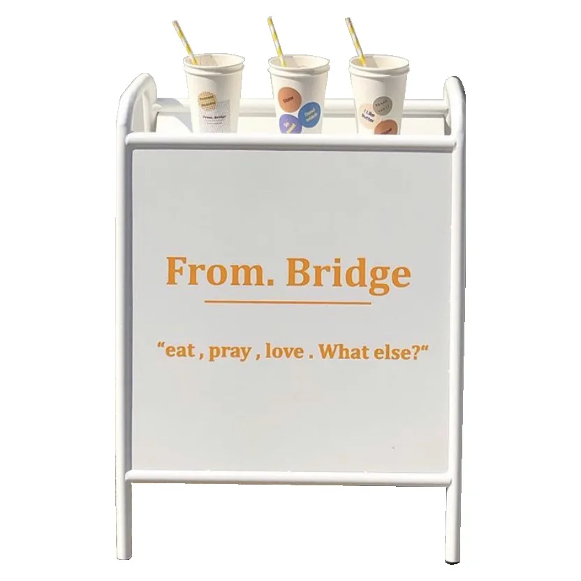 

Retro billboard display stand guide vertical sign store double-sided floor vertical door small sign
