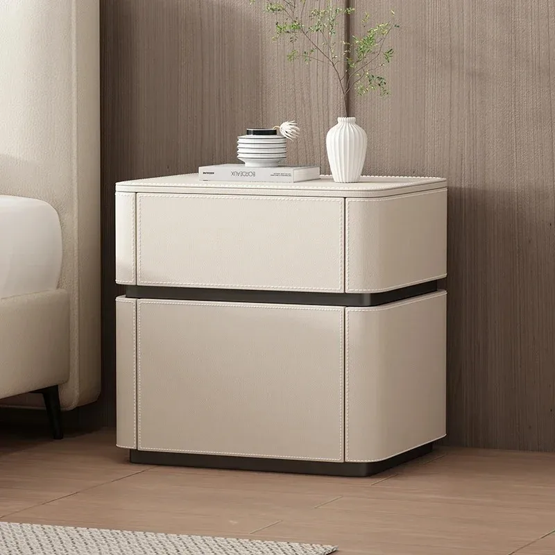 

Interior Modern Bedside Table Italian Style Glam Elegant Vintage Night Table Aesthetic Simple Mesa De Cabeceira Home Furniture