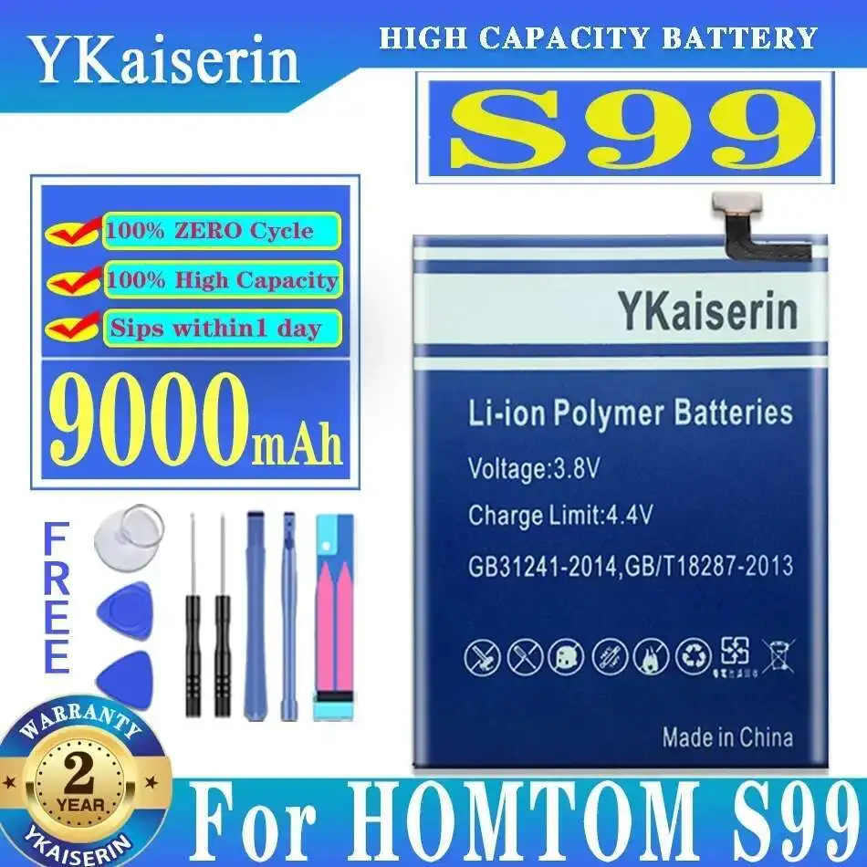 

Mobile Phone Battery For Homtom S99 Premium Replacement 9000Mah