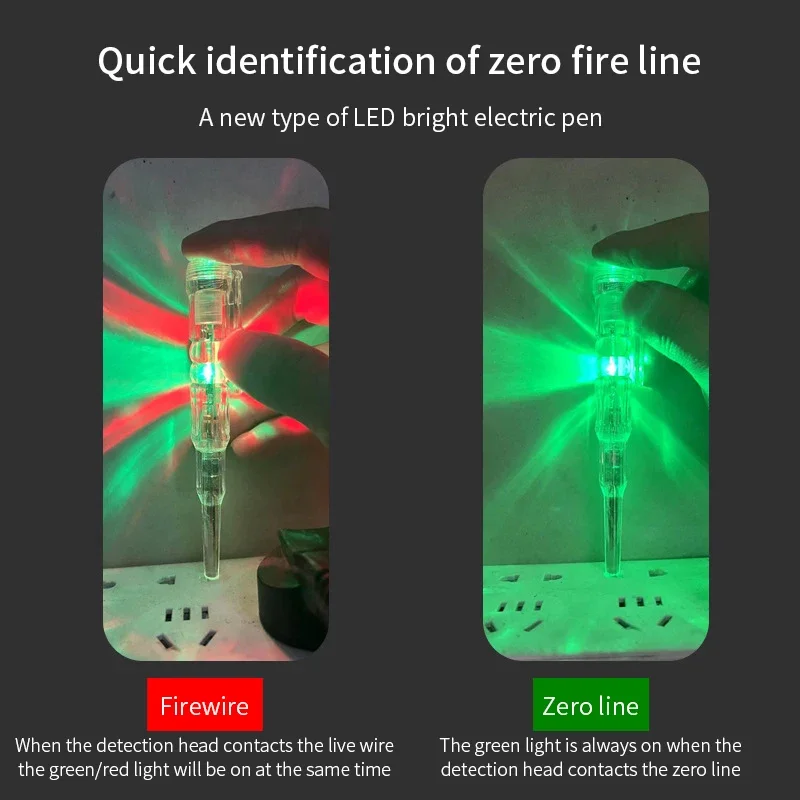 Intelligent voltage tester pen, digital power -free induction detector, pencil, electrical screwdriver, probe, circuit indicator
