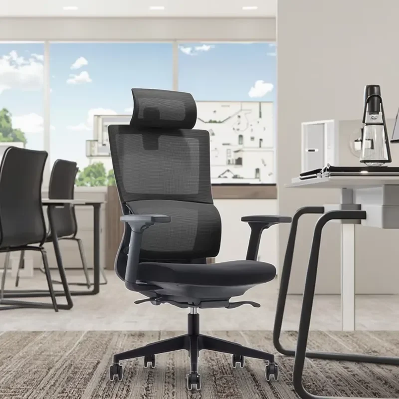 Ergonomic Chair Height Adjustable Mesh Back Waist Support Computer Office Chair Modern Working