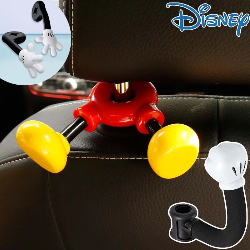 

Disney Mickey Mouse Universal Car Seat Headrest Hook for Auto Back Seat Storage Organizer Hanger Storage Holder for Handbag Bags