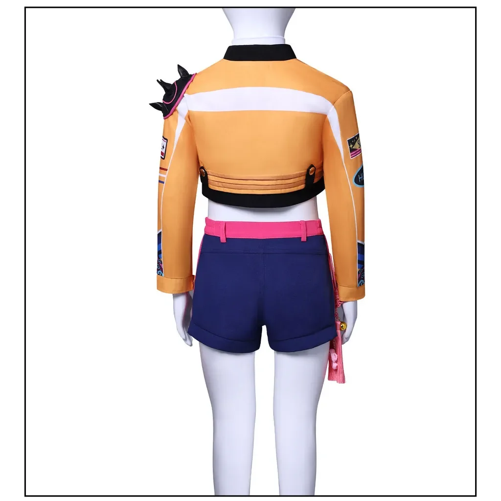 Fantasia KPop Rumi Zoey Cosplay niñas Demon Hunter Disfraz niños 100-150cm juego de rol Idol Halloween carnaval ropa