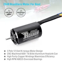 Surpass Hobby RC Boat Motor 2948 2958 2968 Waterproof Brushless Motor 3380KV 3800KV 4000KV 600-800mm Traxxas Feilun Boat Fishing