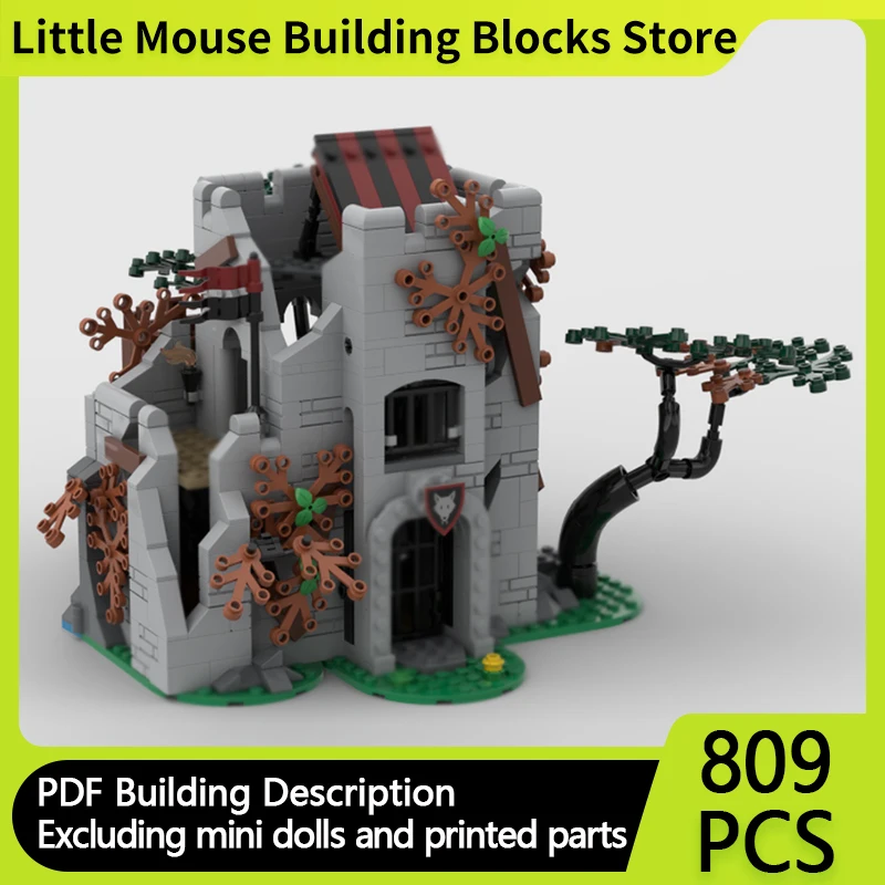 

City Street View Model MOC Building Bricks Abandoned Tower Modular Technology Gifts Holiday Assemble Children Toys Suit