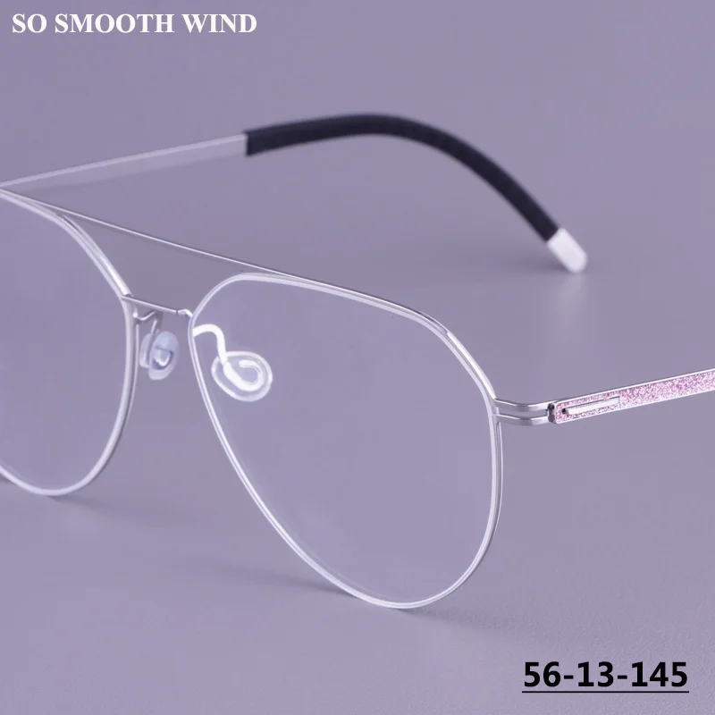 

Дизайнерские очки-авиаторы V472 унисекс, титановые, ультралегкие, люксовые, с двойной перемычкой, синие, качественные очки для зрения