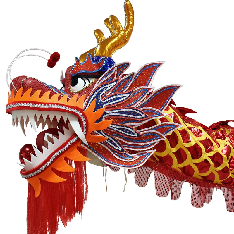 

Китайский Новый год, большой размер, светодиодный подвесной танцевальный костюм дракона, танец дракона и льва, китайский фонарь дракона