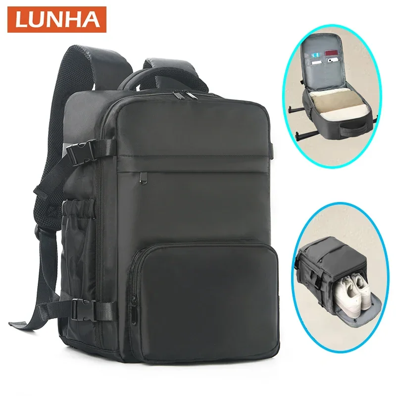 

Women Travel Backpack Large Capacity Waterproof Oxford Fabric Shoes Compartment Laptop Backpacks for Hiking Outdoor Trips Unisex